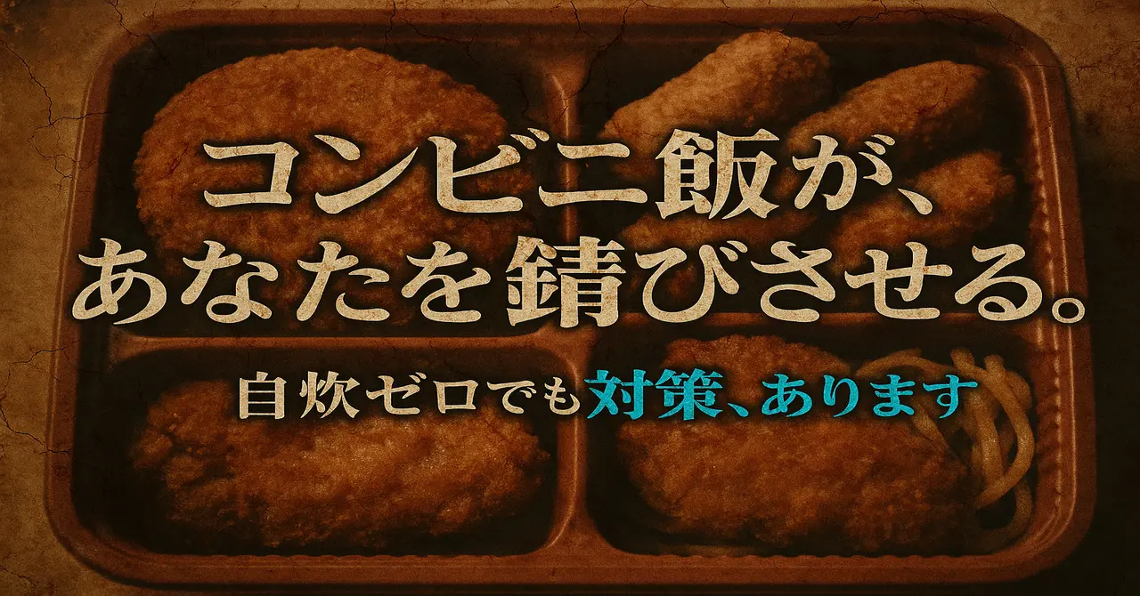 コンビニ飯が体を錆びさせる？自炊ゼロでもできる栄養不足の対策方法